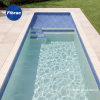 Thumbnail Piscina Capri deck  blanca con playa y franja empastillada0